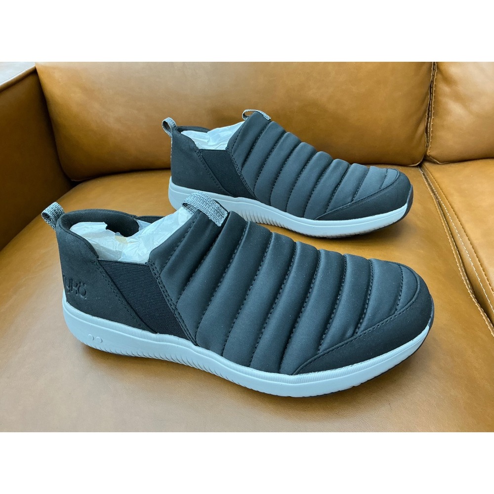 Ryka Pursuit Slip On Sneakers Womens 9 Wide Black New Quilted Walking Shoes